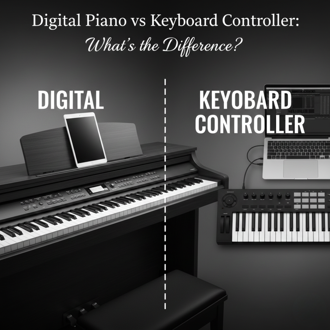 Digital Piano vs Keyboard Controller: What’s the Difference?