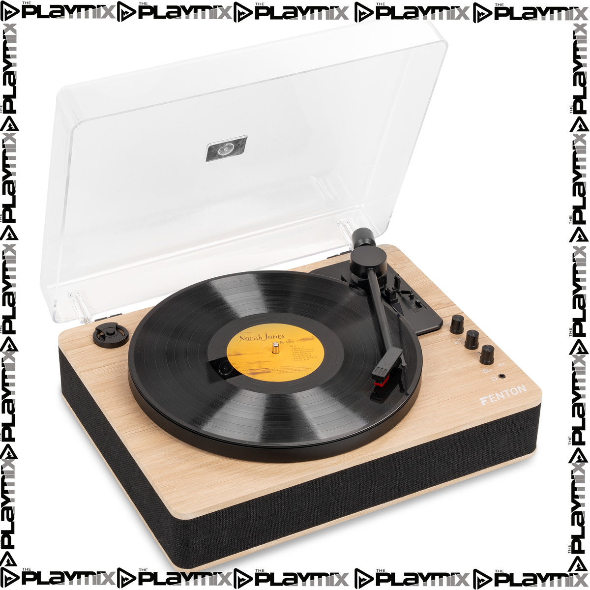 Fenton RP162LW Hi-Fi Record Player – Bluetooth Out & USB, Light Wood