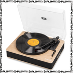 Fenton RP162LW Hi-Fi Record Player – Bluetooth Out & USB, Light Wood