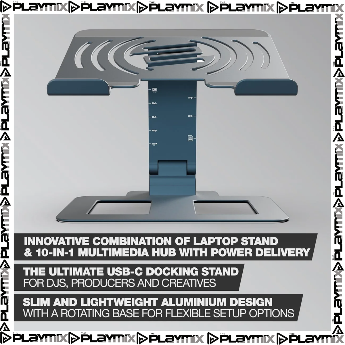 Reloop Stand Hub Pro – Aluminium DJ Laptop Stand with USB-C Hub