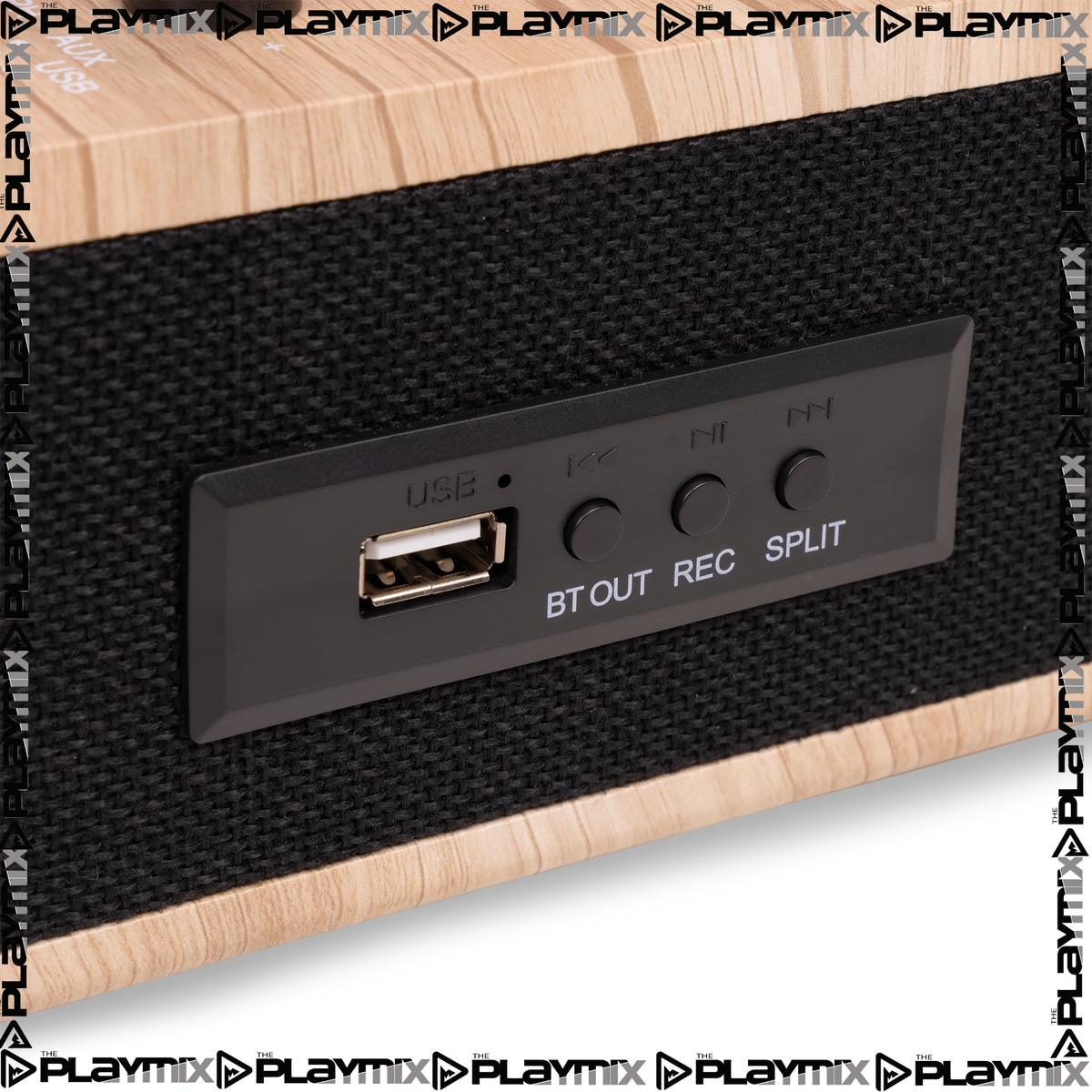 Fenton RP162LW Hi-Fi Record Player – Bluetooth Out & USB, Light Wood