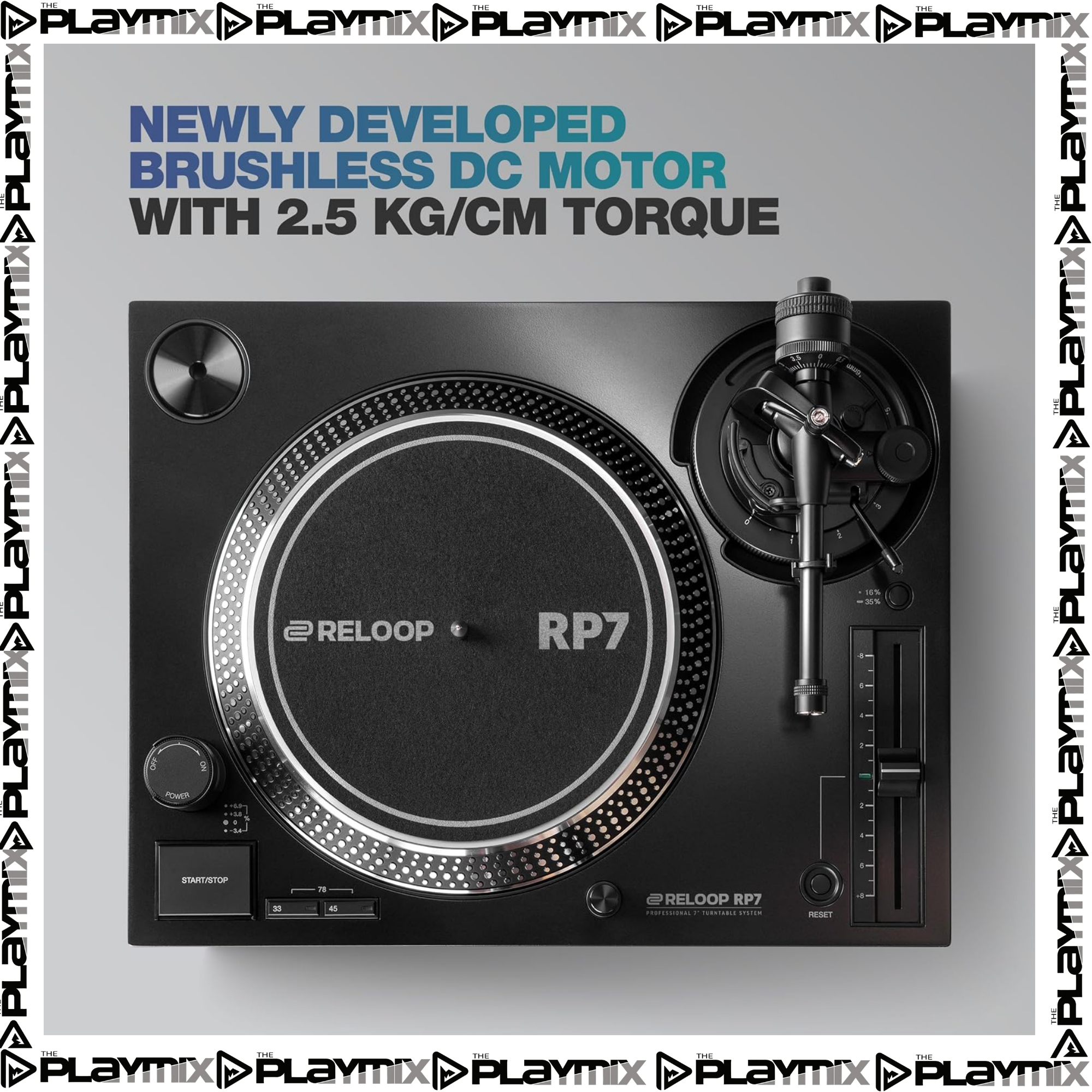 Reloop RP-7 DJ Turntable | Professional 7-Inch Vinyl Deck