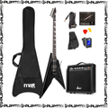 MAX GigKit Electric Guitar Kit Rock Style Black – with 40W Amp, Gig Bag & Accessories