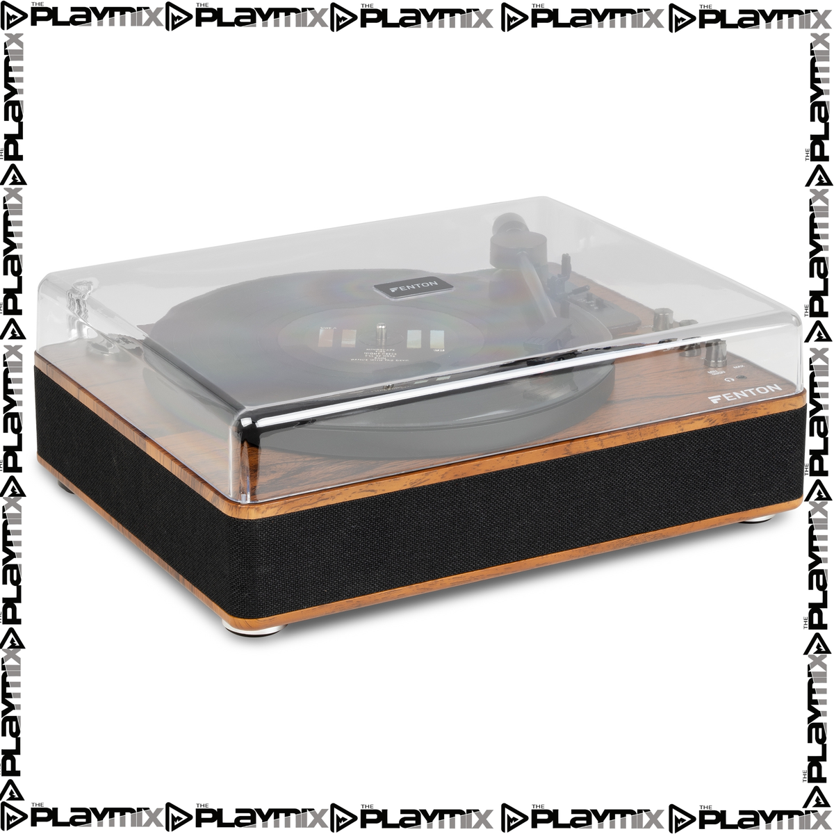 Fenton RP162D Hi-Fi Record Player – Bluetooth Out & USB, Dark Wood