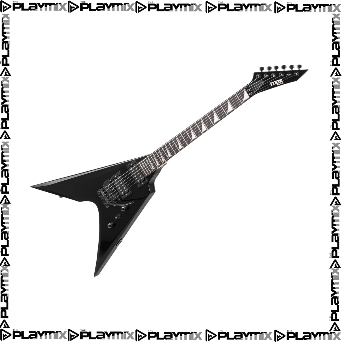 MAX GigKit Electric Guitar Kit Rock Style Black – with 40W Amp, Gig Bag & Accessories