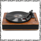 Fenton RP162D Hi-Fi Record Player – Bluetooth Out & USB, Dark Wood