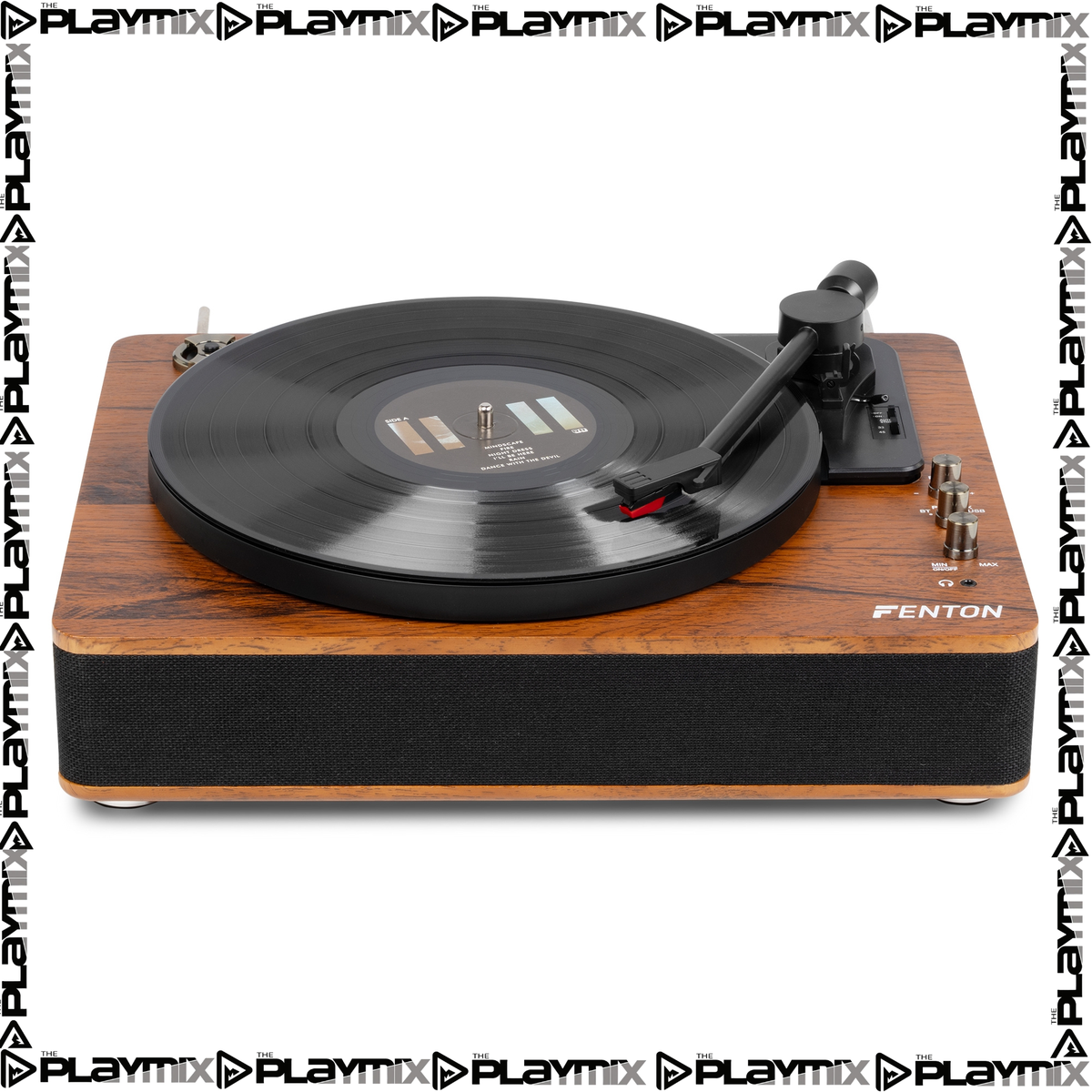 Fenton RP162D Hi-Fi Record Player – Bluetooth Out & USB, Dark Wood