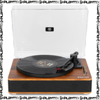 Fenton RP162D Hi-Fi Record Player – Bluetooth Out & USB, Dark Wood