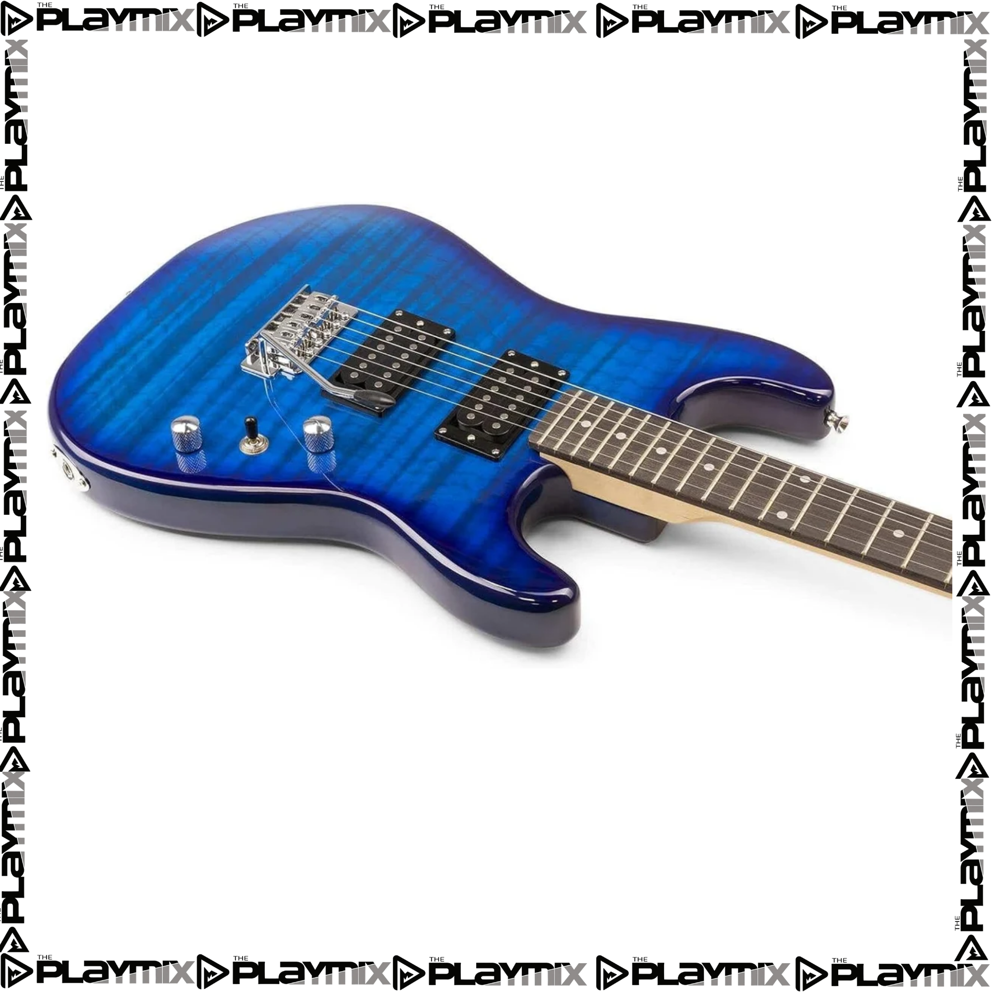 GigKit Electric Guitar Pack Quilted Style Dark Blue