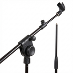 PROEL PRO281BK Microphone Stand – Professional Low Profile Boom Stand