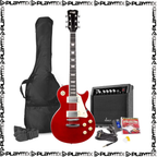 GigKit Electric Guitar Pack SC Style Dark Red