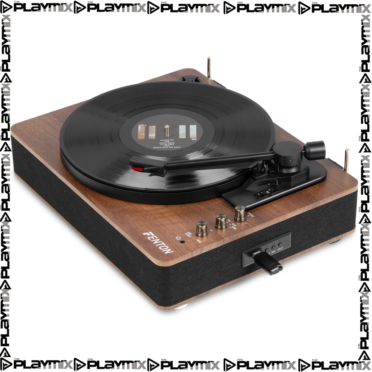 Fenton RP162 Hi-Fi Record Player – Bluetooth Out & USB, Walnut