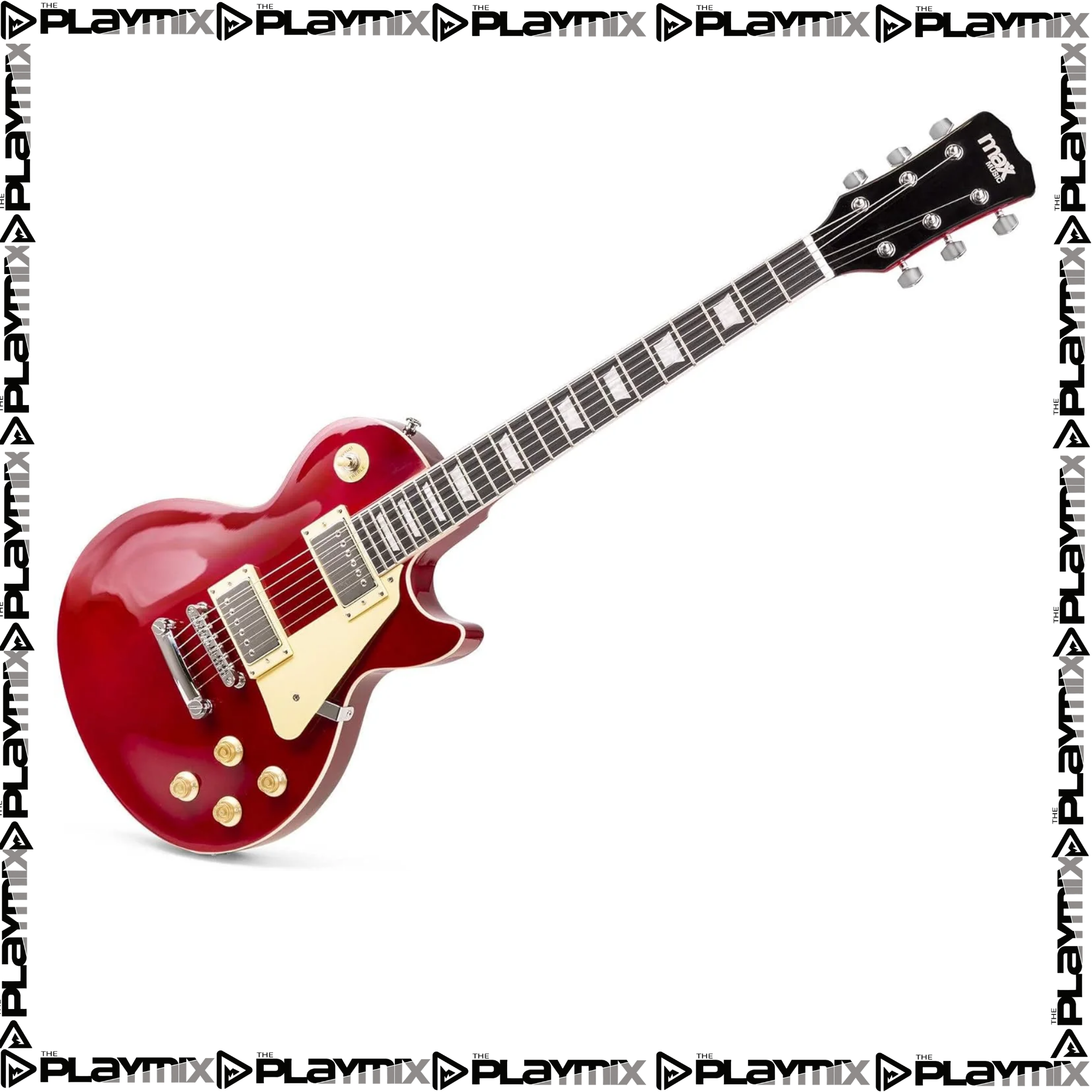 GigKit Electric Guitar Pack SC Style Dark Red