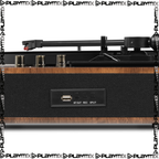 Fenton RP162 Hi-Fi Record Player – Bluetooth Out & USB, Walnut