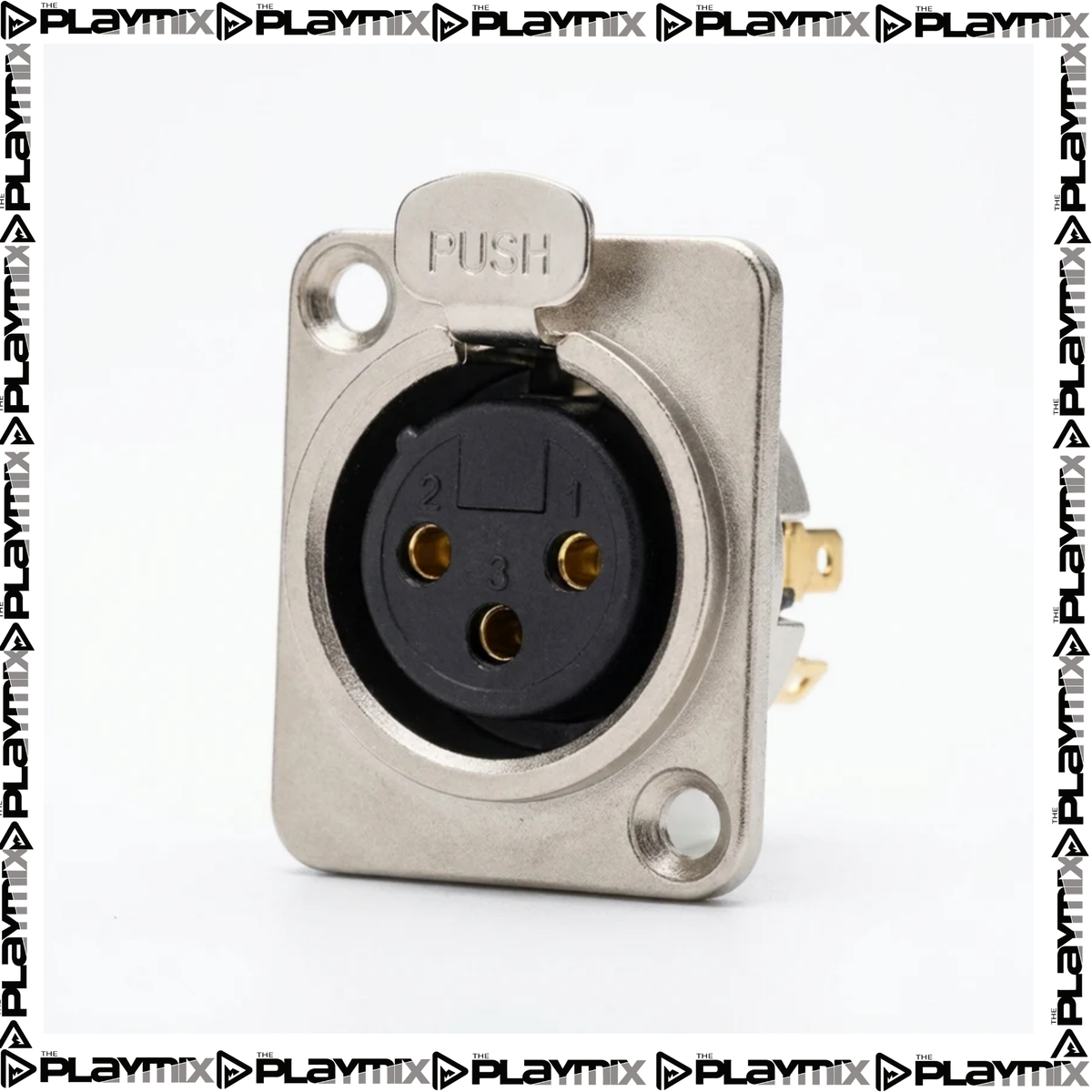 Proel XLR3FDL Panel Mount Connector – 3-Pin Female XLR Pro Audio Socket