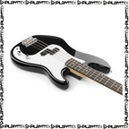 MAX GigKit Bass Guitar Kit Black – with 40W Bass Amp, Gig Bag & Accessories