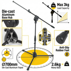 PROEL PRO281BK Microphone Stand – Professional Low Profile Boom Stand