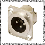PROEL XLR3MDLX Male XLR Panel Mount – 3-Pole Chassis Connector