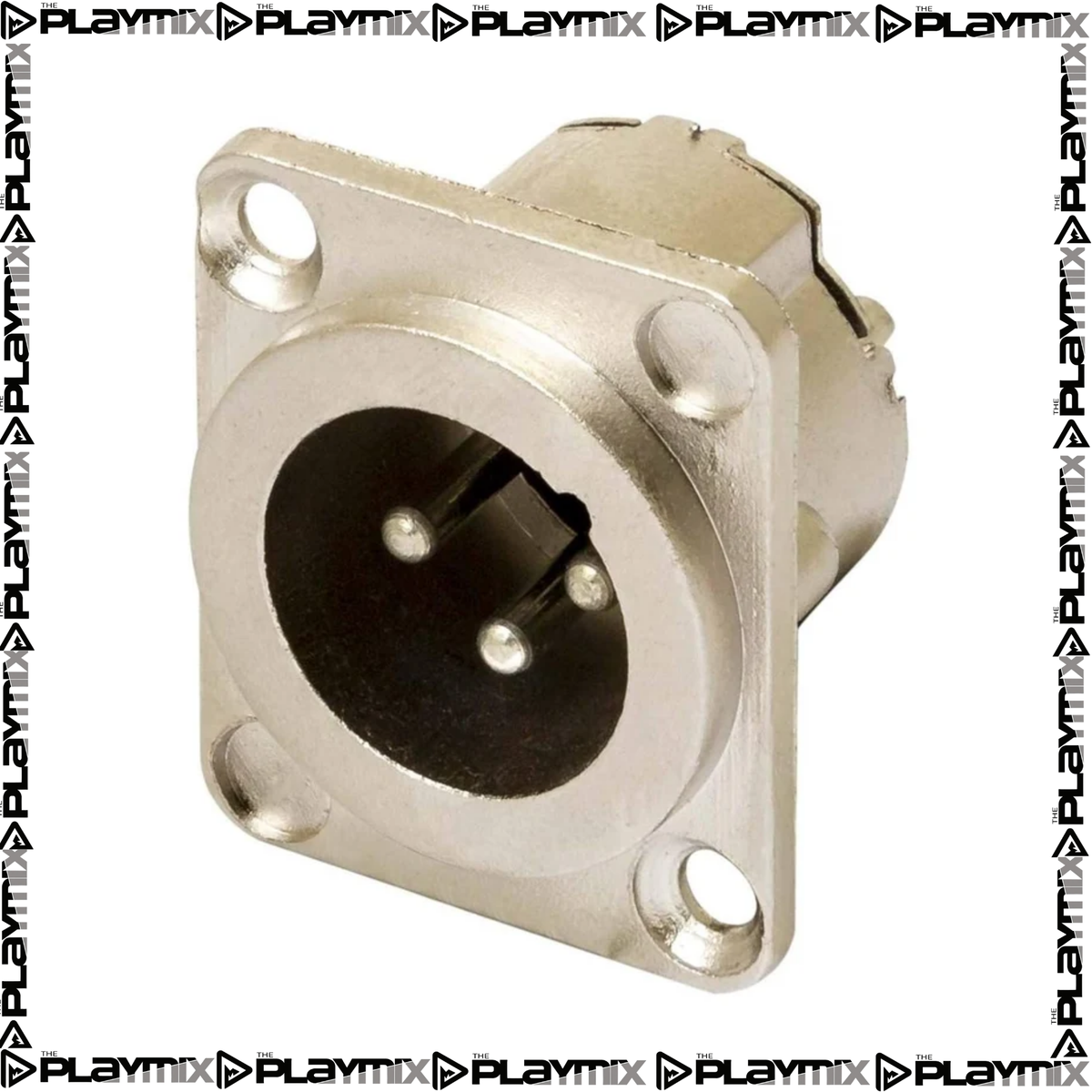 PROEL XLR3MDLX Male XLR Panel Mount – 3-Pole Chassis Connector
