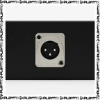 PROEL XLR3MDLX Male XLR Panel Mount – 3-Pole Chassis Connector