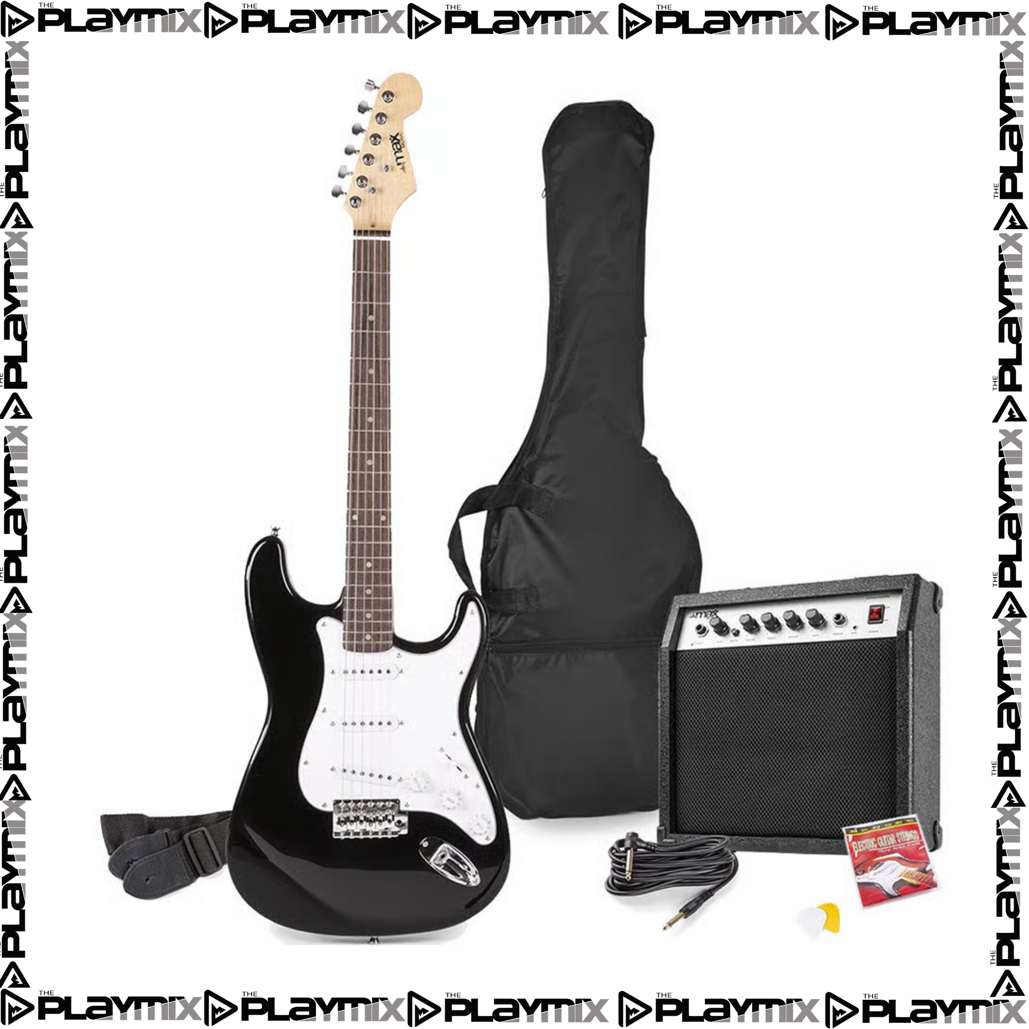 GigKit Electric Guitar Pack Black | Beginner Guitar Starter Kit