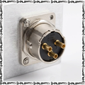 PROEL XLR3MDLX Male XLR Panel Mount – 3-Pole Chassis Connector