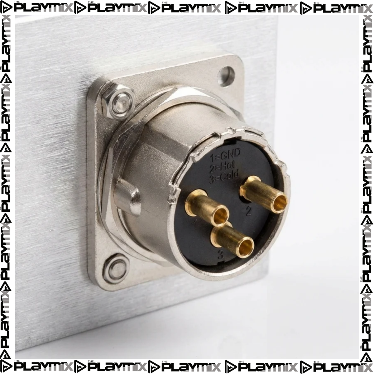 PROEL XLR3MDLX Male XLR Panel Mount – 3-Pole Chassis Connector