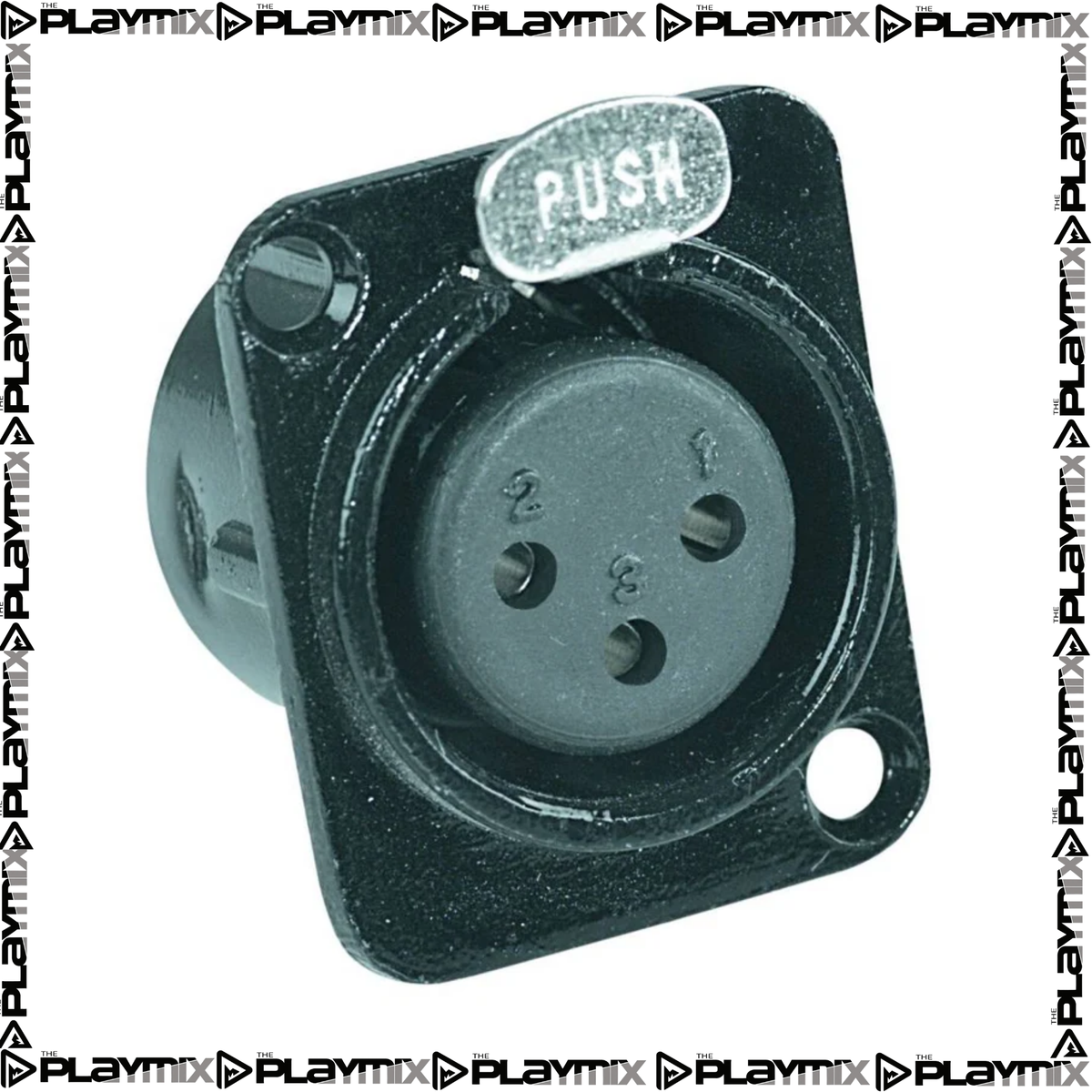 Proel XLR3FDLBK Panel Mount Connector – 3-Pin Female XLR Chassis Socket