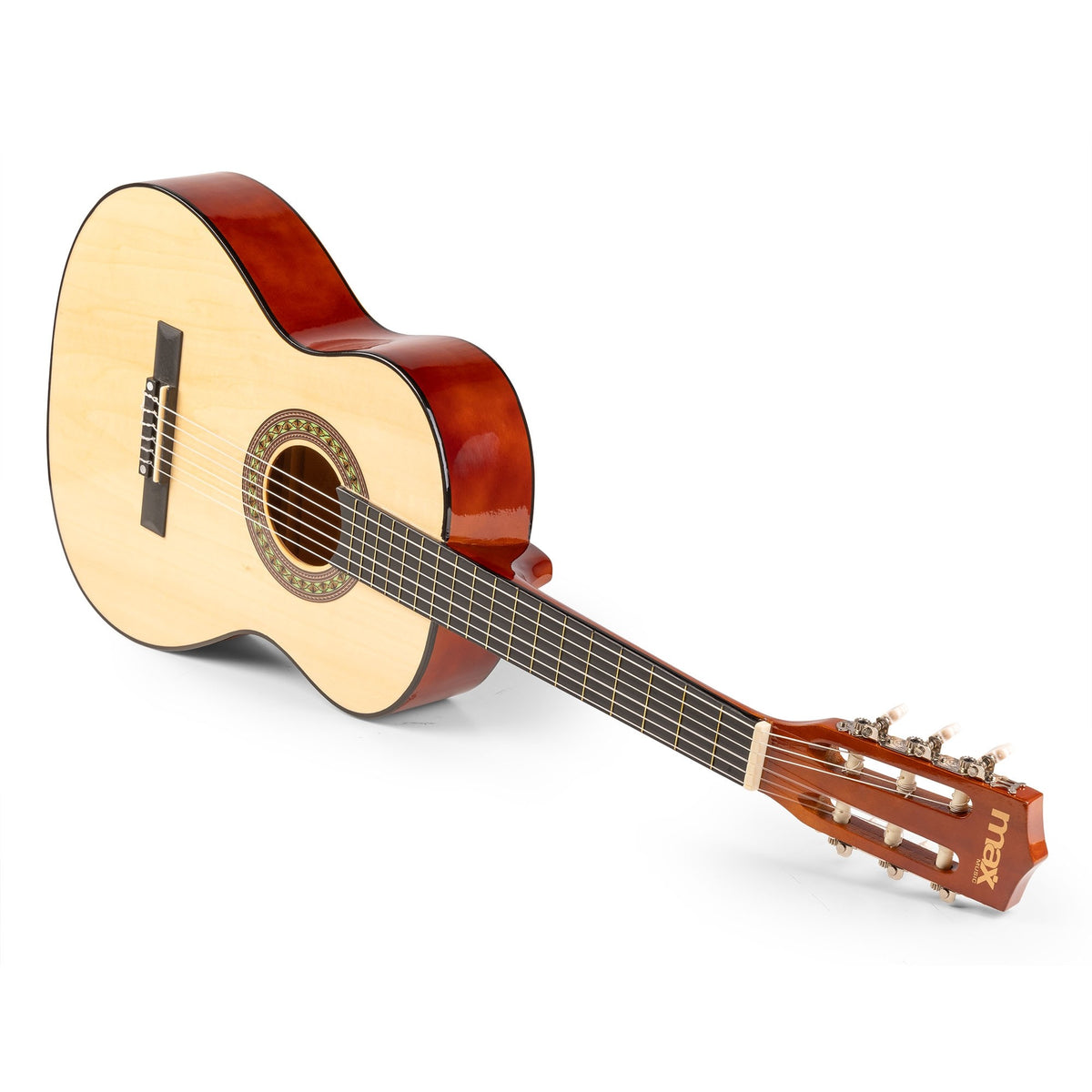 3/4 Scale Nylon Strings and Bridge Close-up View