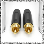 PROEL DHRCAMBB RCA Connector – Professional Gold-Plated Audio Plug