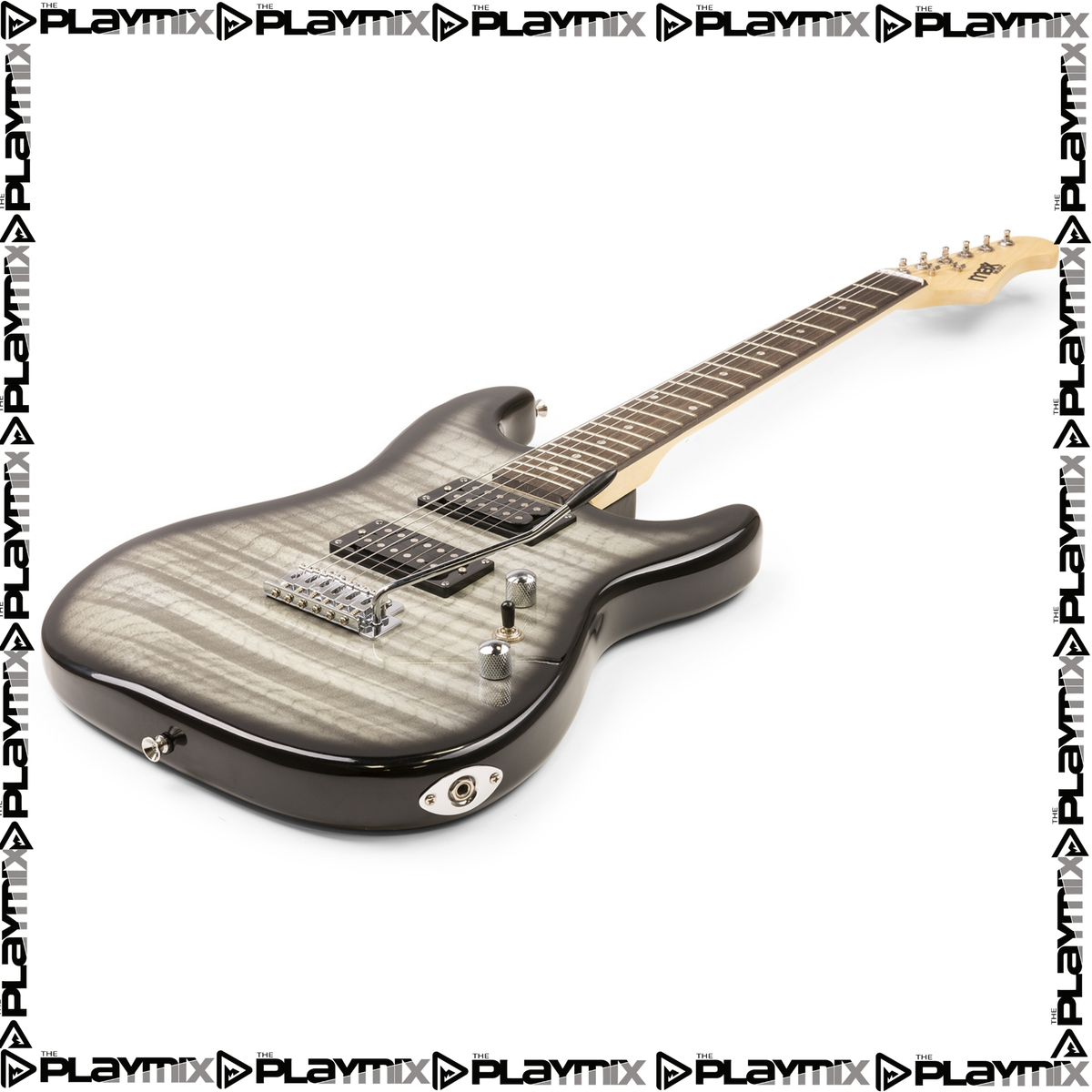 MAX GigKit Electric Guitar Kit Quilted Black – with 40W Amp, Gig Bag & Accessories