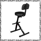 VONYX GST15 Guitar Stool with Backrest & Integrated Guitar Stand