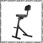 VONYX GST15 Guitar Stool with Backrest & Integrated Guitar Stand