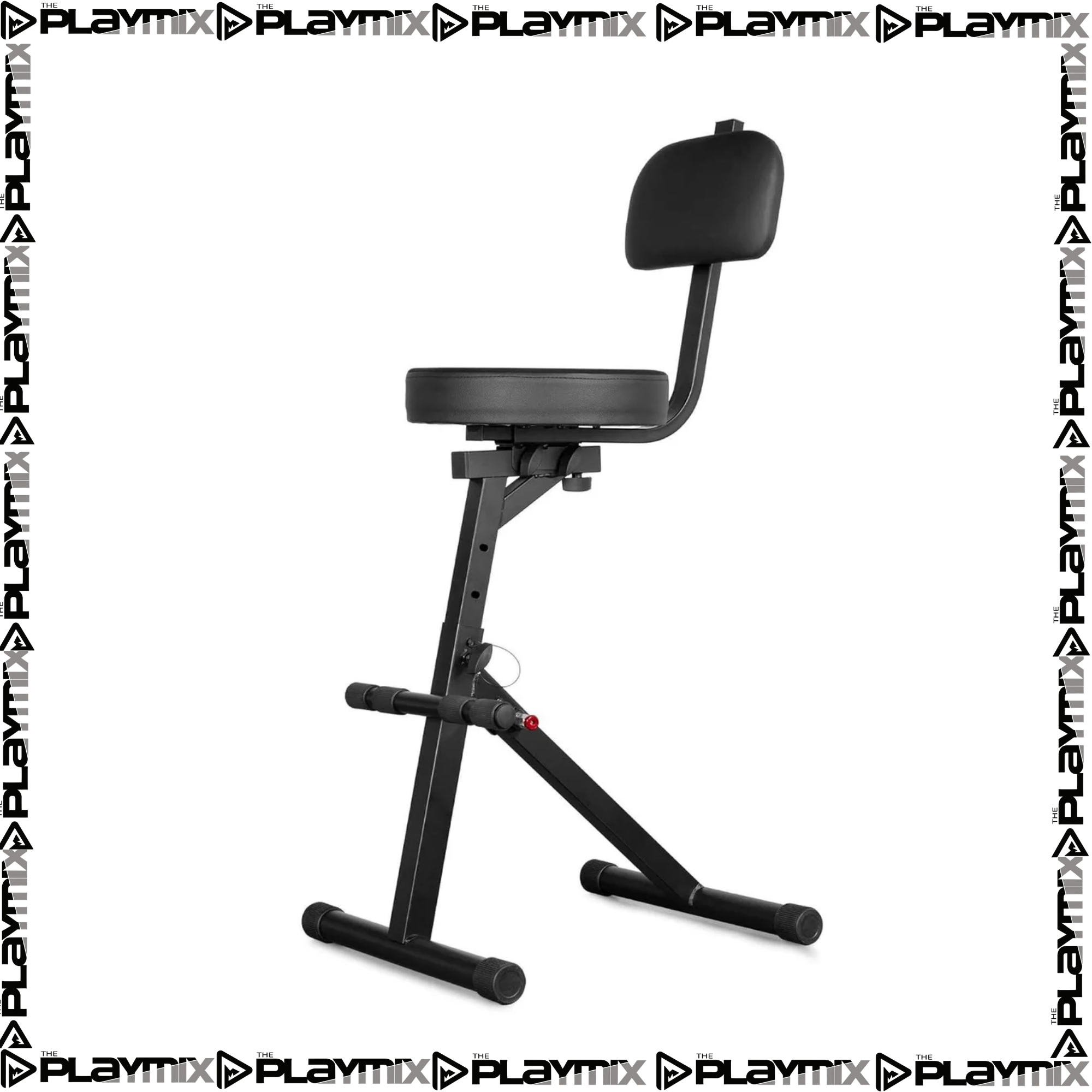 VONYX GST15 Guitar Stool with Backrest & Integrated Guitar Stand