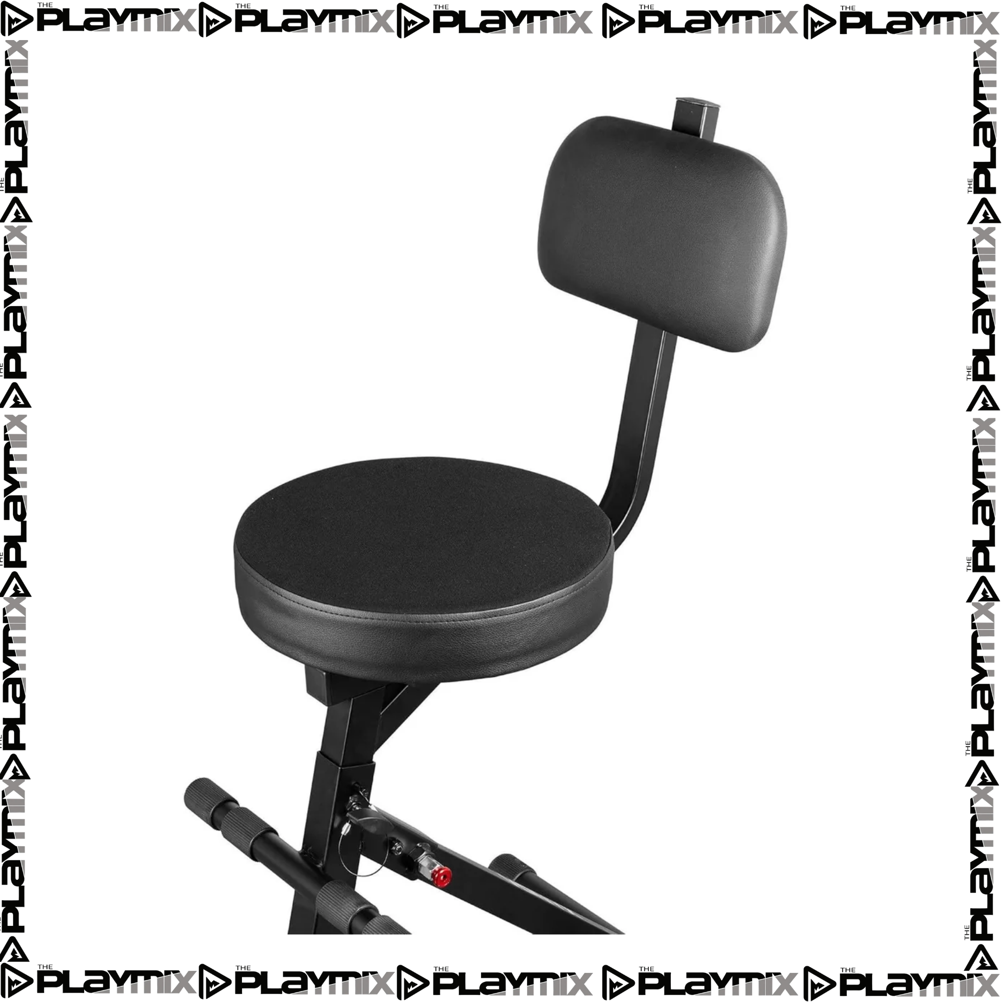 VONYX GST15 Guitar Stool with Backrest & Integrated Guitar Stand