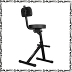 VONYX GST15 Guitar Stool with Backrest & Integrated Guitar Stand