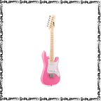 MAX GigKit Kids Electric Guitar Kit 1/4 Pink – with 10W Amp, Gig Bag & Accessories