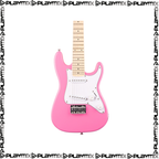MAX GigKit Kids Electric Guitar Kit 1/4 Pink – with 10W Amp, Gig Bag & Accessories