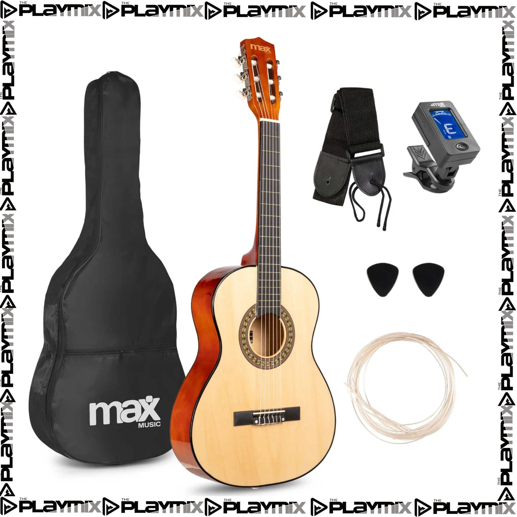 SoloArt Junior 3/4 Classic Guitar Pack Natural
