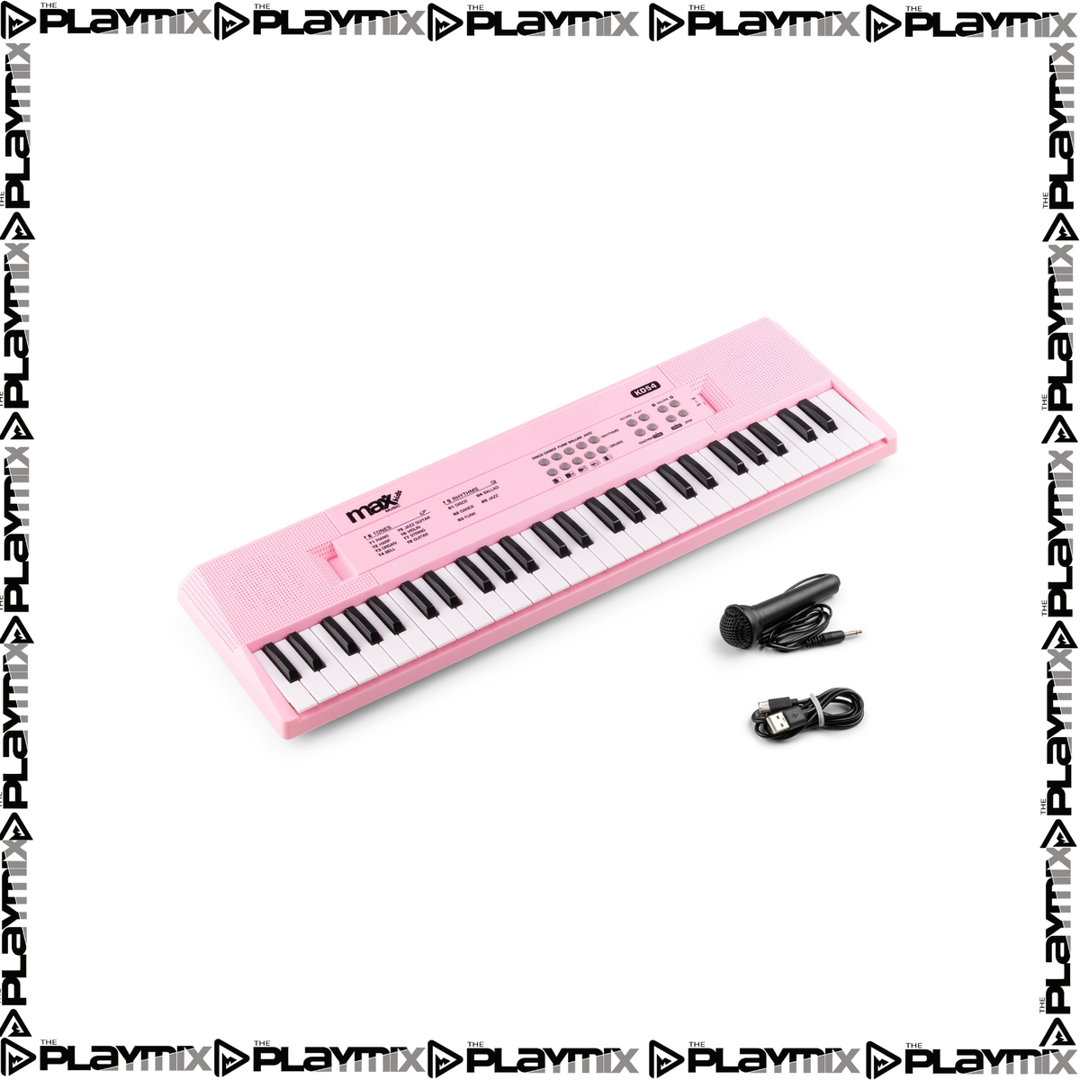 KD54 Electronic Keyboard 54-keys with Battery Pink