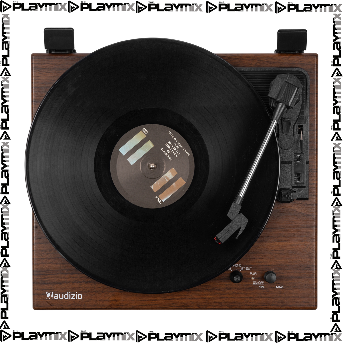Fenton RP112D Record Player – Bluetooth In/Out, Dark Wood