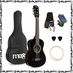 SoloArt Junior Guitar Pack 1/4 Classic Pack Black