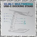 Reloop Stand Hub Pro – Aluminium DJ Laptop Stand with USB-C Hub