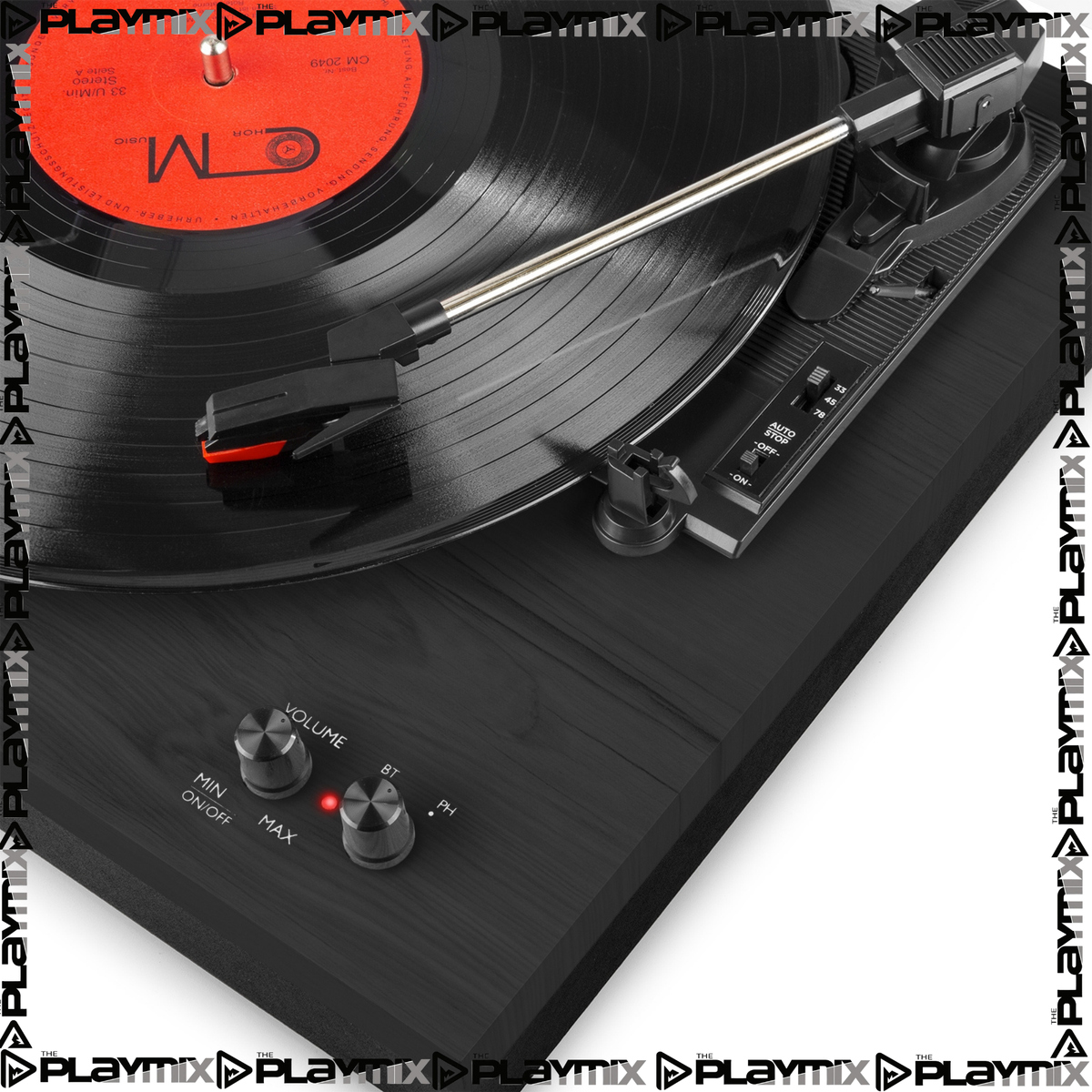 RP165B Record Player Set Black/Grey