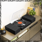 RP165B Record Player Set Black/Grey