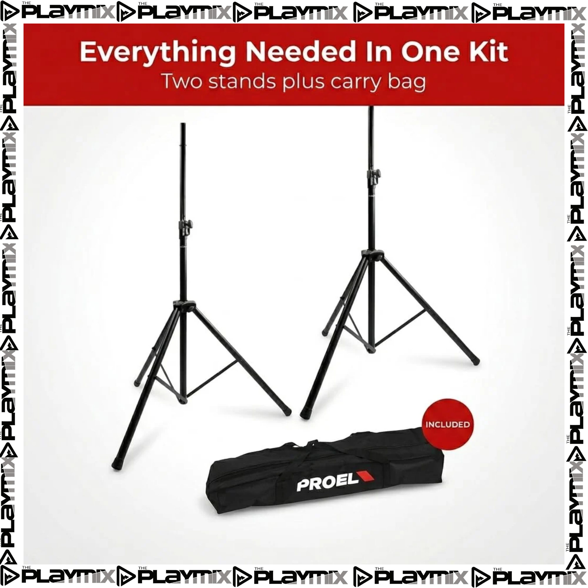 Proel FRE300KIT Speaker Stand Aluminium Kit with Air-Cushioned System