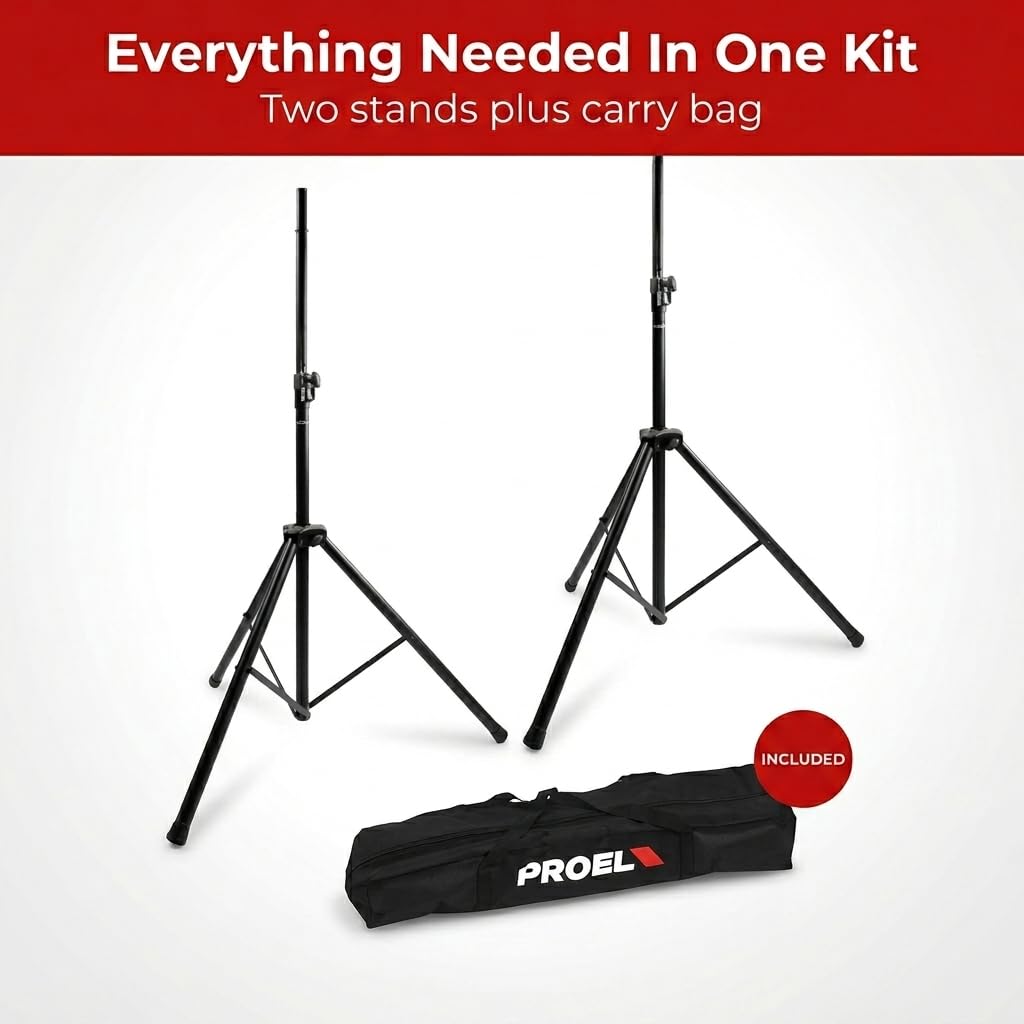 Proel FRE300KIT Aluminium Speaker Stand Kit with Air-Cushioned System