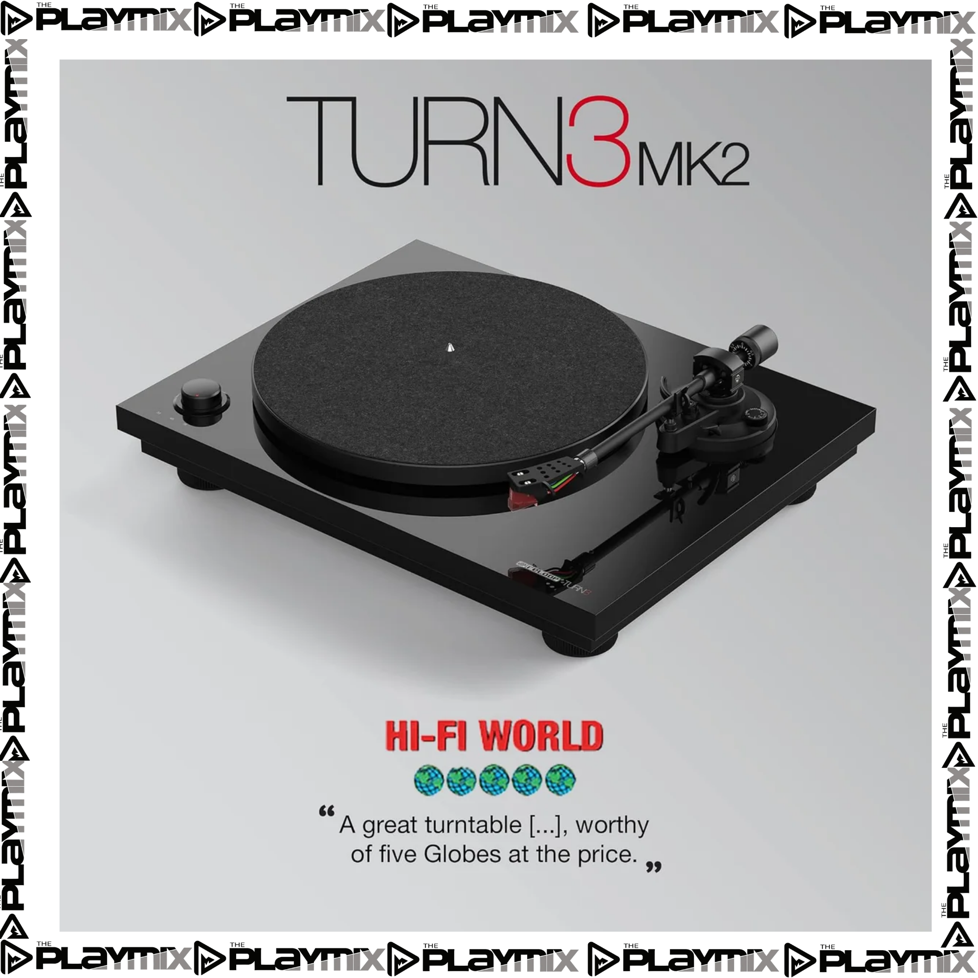 Reloop Turn 3 MK2 HiFi Belt-Drive USB Turntable
