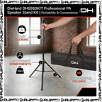 DieHard DHSS50KIT Speaker Stand Kit Professional PA (Set of 2)
