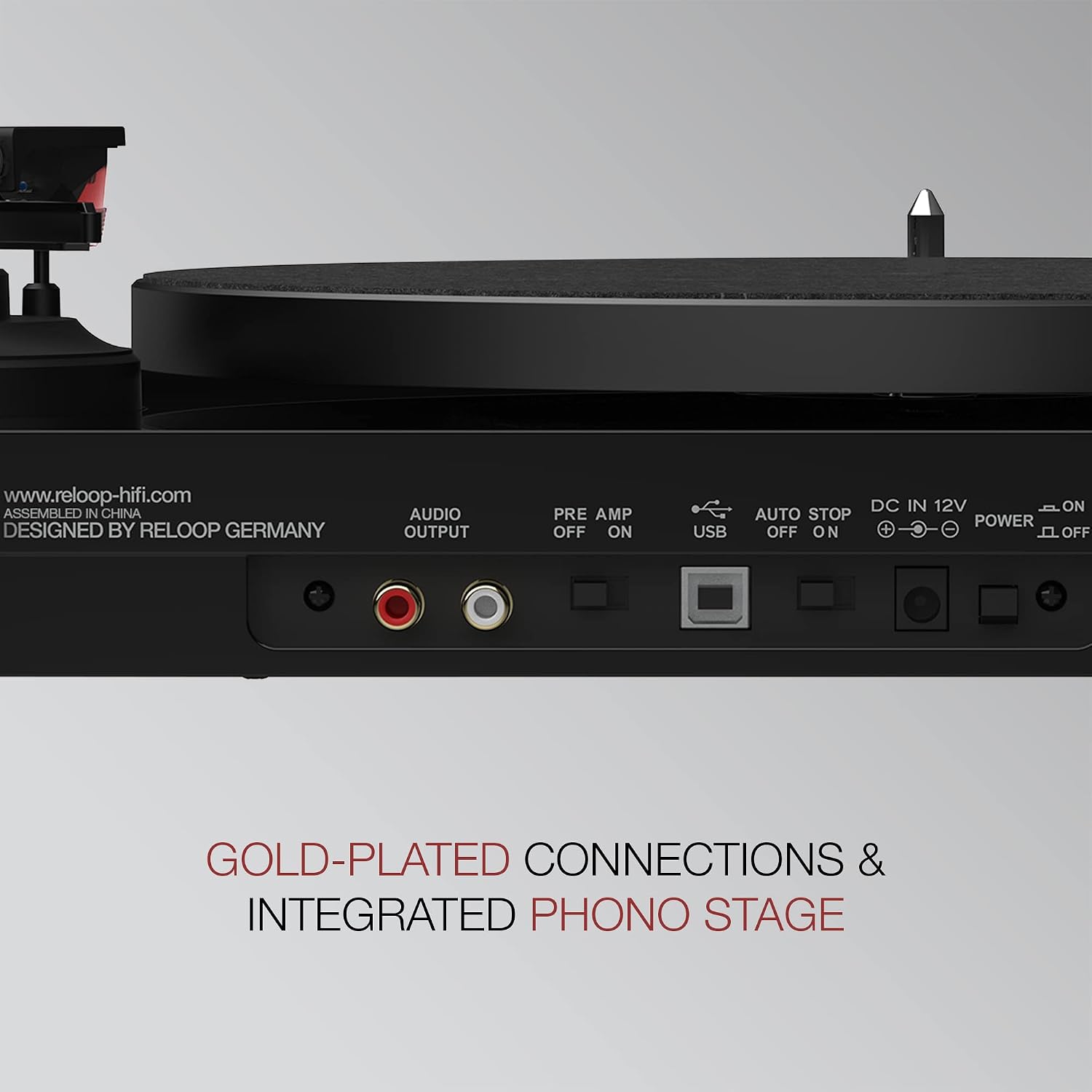 Reloop Turn 3 MK2 HiFi Belt-Drive USB Turntable